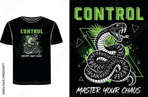t shirt design with snake
