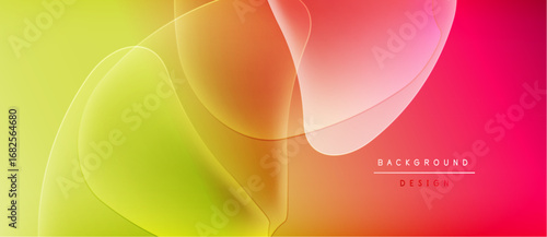 Abstract fluid shapes blend vibrant colors. Gradient transitions create dynamic visual effect. Modern design suitable for backgrounds.