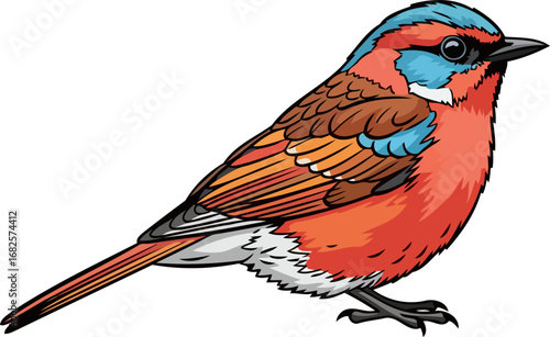 vibrant tropical bird a jeweltoned avian masterpiece in vivid detail, isolated on transparent background