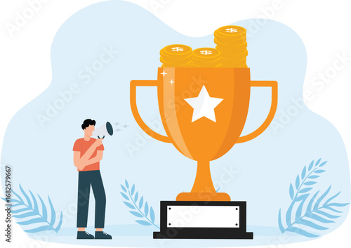 Reaching the goal as a business career step to reach the target. Professional growth and development with a clear vision, confidence, determination and motivation. 

