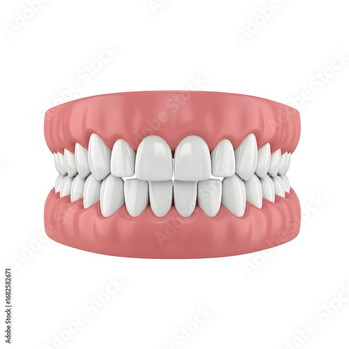 A 3d model of a smile - Transparent Background