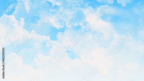 A cloud that is in the sky with the bottom right corner. Vector illustration.