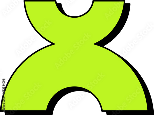 Neobrutalism Abstract Shape