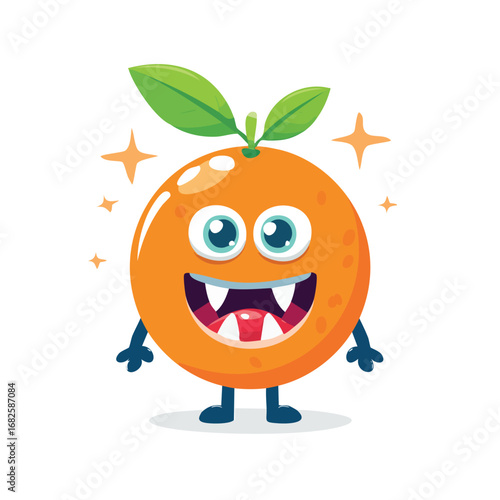 Calamansi Flat-Style Vector Illustration with Balanced Composition
