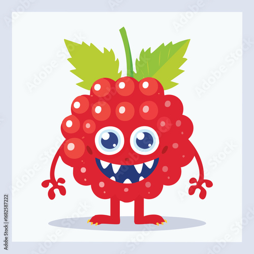 Redcurrant Flat-Style Vector Illustration with Balanced Composition