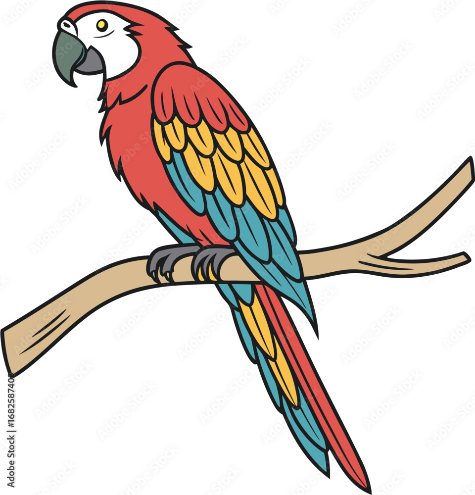 Fototapeta premium blue and yellow macaw ara ararauna