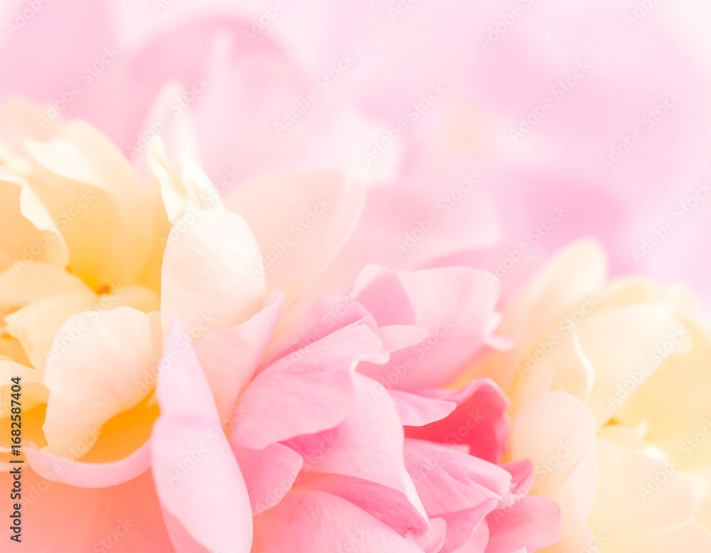 Fototapeta premium Delicate pastel flowers close-up