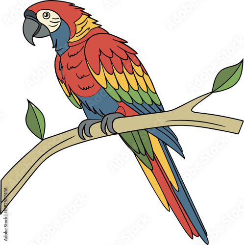 blue and yellow macaw