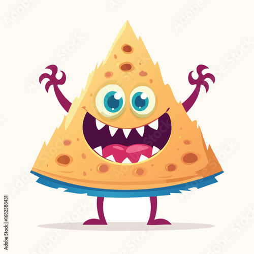 Lavash Flat Illustration Featuring Clean Shapes and Bold Outlines