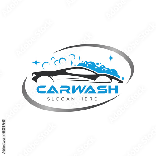Car Wash Logo Vector Template