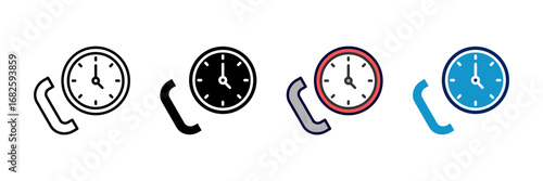 Help Line Icon Set Multiple Style Collection