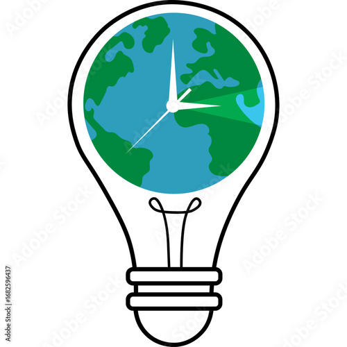 Earth Hour Illustration
