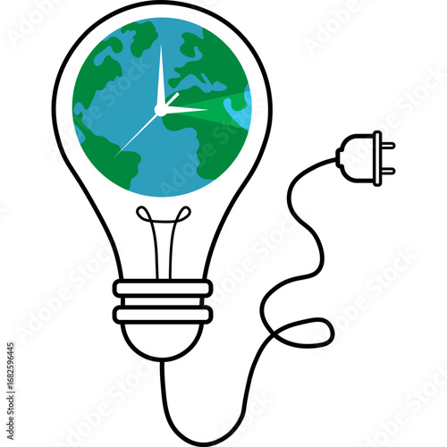 Earth Hour Illustration