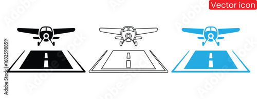 Airplane icon set. Aircraft vector sign. Airport arrival departure symbol,Airplane icon. Plane symbol. Air plane vector illustration. Airline sign. Aviation pictogram. Aircraft concept isolated.