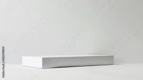 Wallpaper Mural Minimalist White Bench in Modern Interior Space with Clean Lines and Neutral Background for Contemporary Design Inspiration Torontodigital.ca