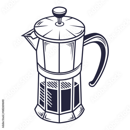 Stovetop Espresso Maker Elegant Brew Icon