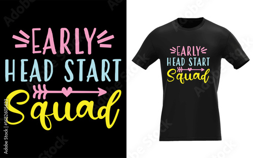Early head start squad svg, Head start svg, Back to school svg, Teacher svg, Kindergarten svg