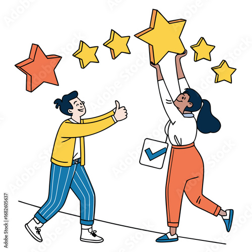  Vector Illustration of Customer Feedback and Ratings
Adobe Illustrator Artwork