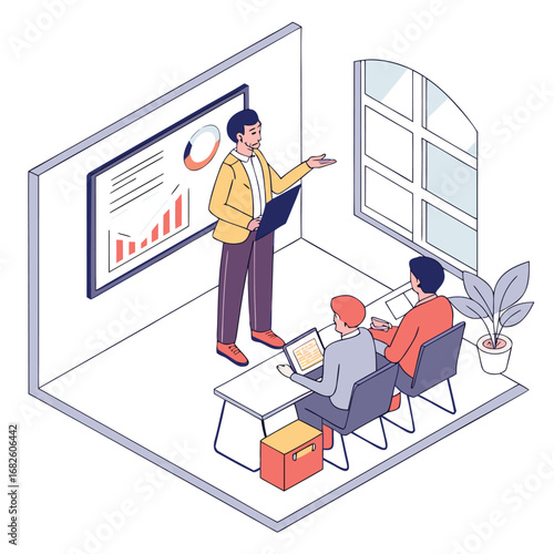 : Vector Illustration of Startup Investment Proposal Presentation
Adobe Illustrator Artwork