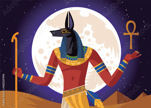 egypt jackal god of the dead anubis 