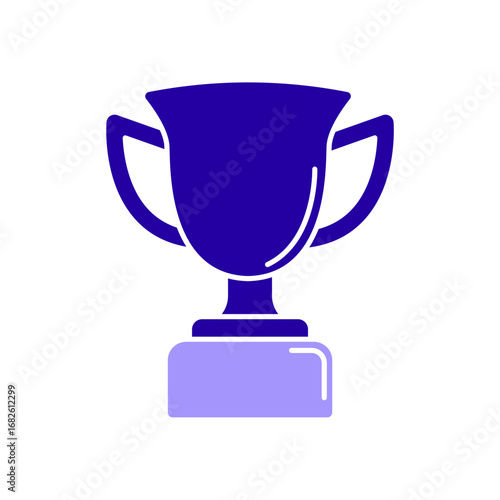 Icon a trophy, isolated against a clean background.