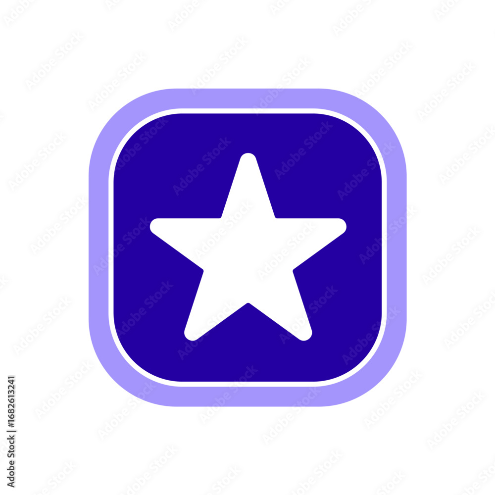 Obraz premium Icon a star, isolated against a clean background.