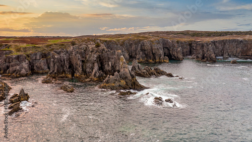 The Rocky coastline of Spillars Cove Bonavista Newfoundland Canada.