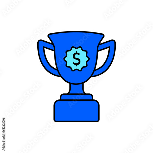 Icon a prize money, isolated against a clean background.