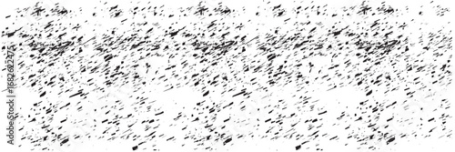 Grunge texture overlay with distressed effect. Black and white grunge texture with scattered scratches and rough details, ideal for backgrounds,  and worn-out design effects. vector illustration.

