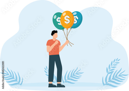 Business people having a deal with the commission 
