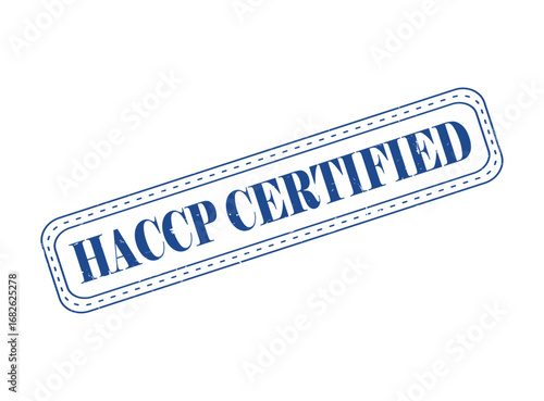 HACCP Certified Rubber Stamp Seal with an Outline