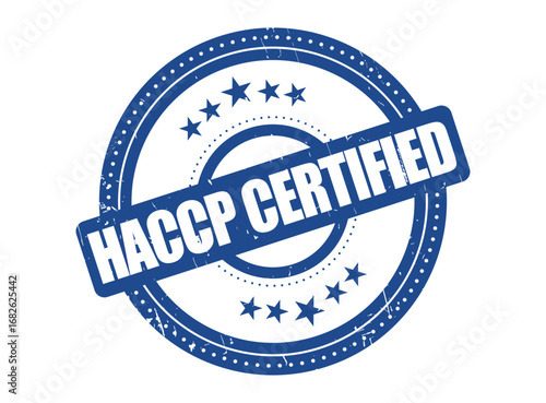 HACCP Certified Rubber Stamp Seal with a Dotted Circle