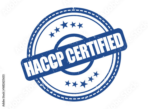 HACCP Certified Rubber Stamp Seal with a Star Border