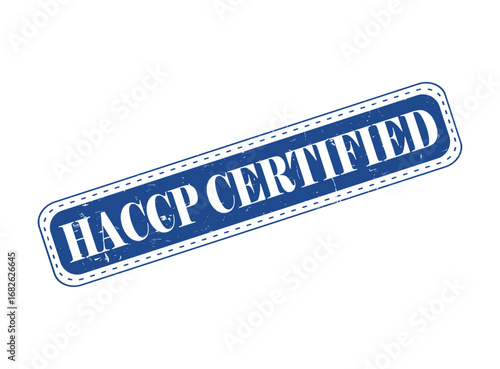 HACCP Certified Rubber Stamp Seal on a Bar