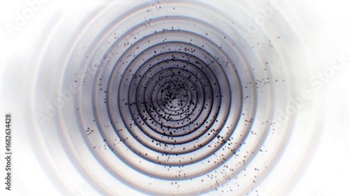 Essence bubbles remove melanin from skin cells, regenerate cells, brighten skin tone, anti-wrinkle and anti-aging, laser beauty, concept skin care beauty solution. Cosmetics ads, 3D animation.