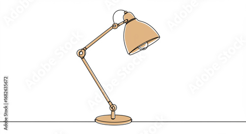 Modern adjustable desk lamp