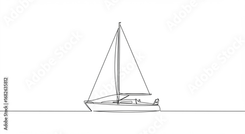 Simple sailboat sketch