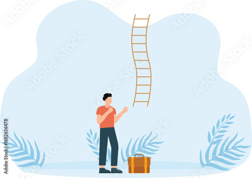 Help a person in need, Opportunity for success concept,

