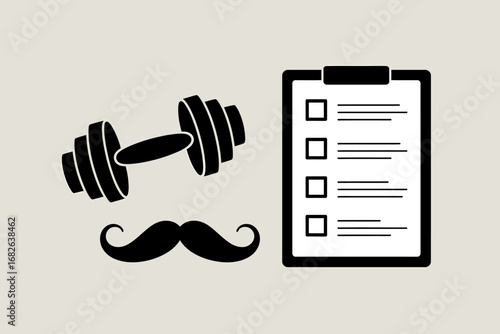 Fitness Plan Dumbbell Workout Checklist for Men