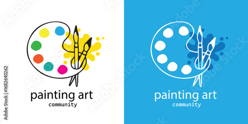 Elegant painting style logo design for fashion and lifestyle branding
