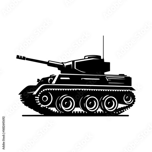 Tank silhouette, Tank vector