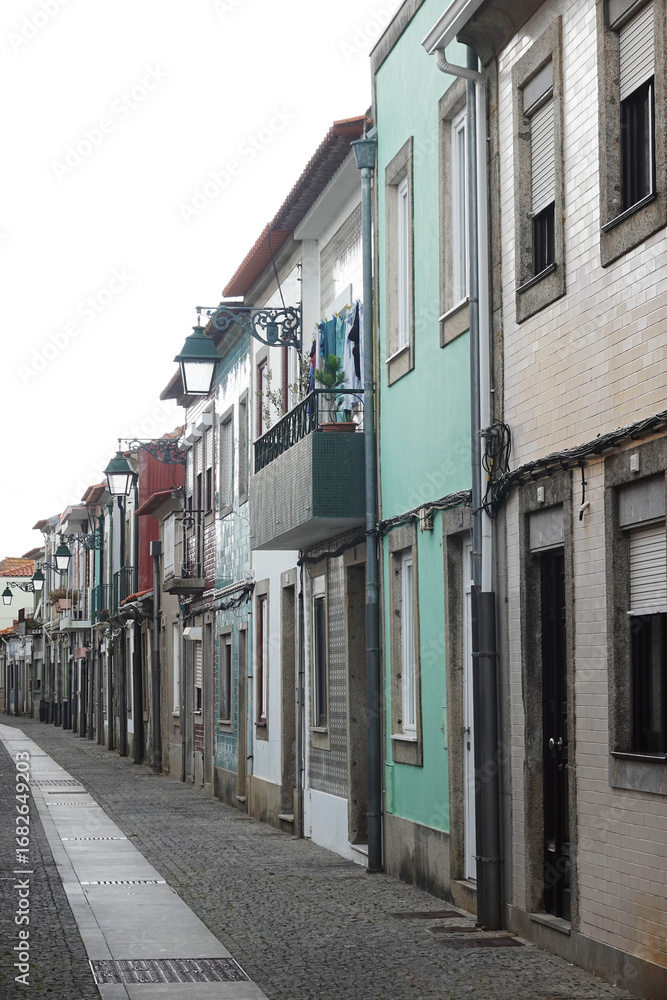 Fototapeta premium Old streets in Viana do Castelo, the torn in Northern Portugal