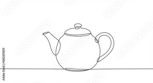 Single Line Teapot Drawing