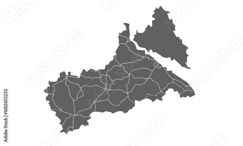 Ukraine Map.Cherkasy Oblast map.isolated on white background for website layouts,background,education, precise,customizable,Travel worldwide,map silhouette backdrop,earth geography, political,reports.