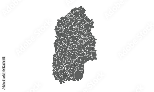 Ukraine Map.Khmelnytskyi Oblast map.isolated on white background for website layouts,background,education, precise,customizable,Travel worldwide,map silhouette backdrop,earth geography, political.
