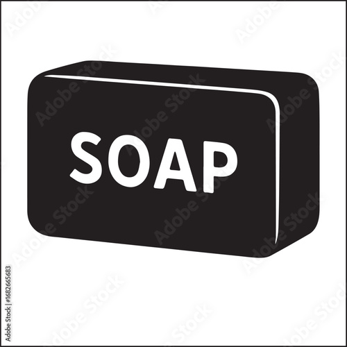 Soap Box silhouette vector on white background