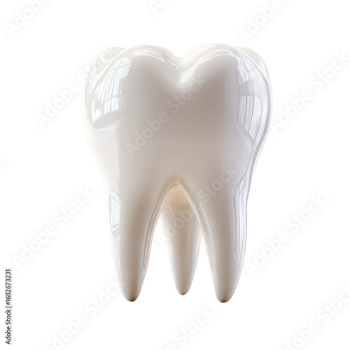 Healthy white tooth isolated on black background dental care, isolated on a transparent background