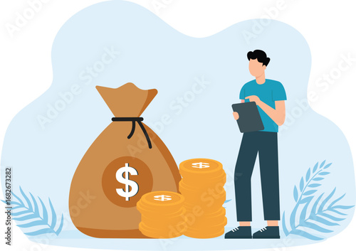 Entrepreneurs with creative ideas about the key to success, Looking for new creative thoughts and investing and finding money in ideas concept,

