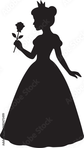 silhouette of a princess