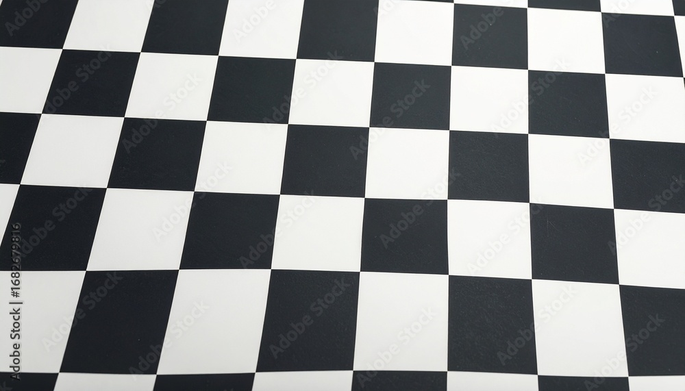 Fototapeta premium Modern black and white hexagonal tiles with glossy finish and geometric design